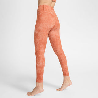 Nike Womens Zenvy Tie-Dye 7/8 Leggings | Burnt Sunrise/Black