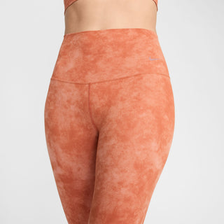 Nike Womens Zenvy Tie-Dye 7/8 Leggings | Burnt Sunrise/Black