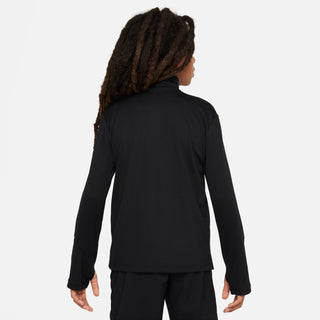 Nike Kids Multi Dri-FIT UV Long-Sleeved 1/2 Zip | Black/Reflective Silver