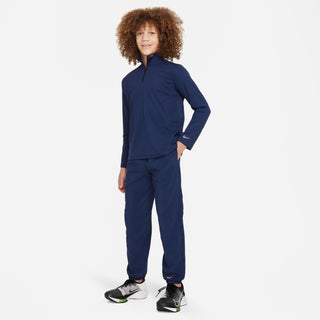 Nike Kids Multi Dri-FIT UV Long-Sleeved 1/2 Zip | Midnight Navy/Reflective Silver