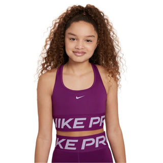 Nike Kids Pro Swoosh Dri-FIT Sports Bra | Viotech/Hydrangeas