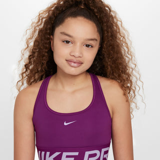 Nike Kids Pro Swoosh Dri-FIT Sports Bra | Viotech/Hydrangeas