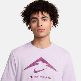 Nike Mens Dri-FIT Trail Running Logo Tee | Violet Mist