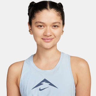 Nike Womens Dri-FIT Graphic Running Tank | Light Armoury Blue/Thunder Blue