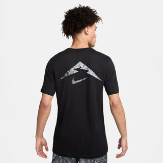 Nike Mens Dri-FIT Running Tee | Black
