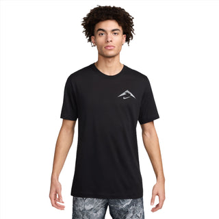 Nike Mens Dri-FIT Running Tee | Black