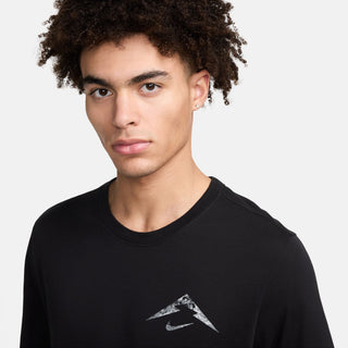 Nike Mens Dri-FIT Running Tee | Black