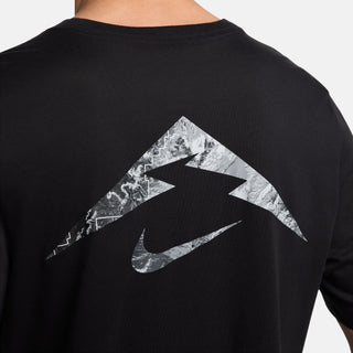 Nike Mens Dri-FIT Running Tee | Black
