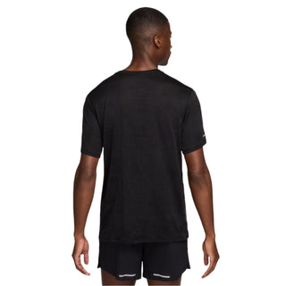 Nike Mens Dri-FIT ADV Running Tee | Black/Reflective Silver
