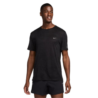 Nike Mens Dri-FIT ADV Running Tee | Black/Reflective Silver