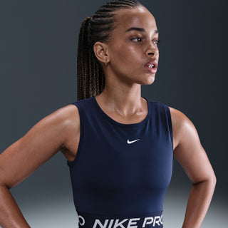 Nike Pro Womens Cropped Tank Top | Midnight