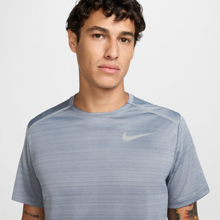 Nike Miler Short Sleeve Running Top | Cool Grey