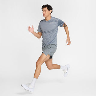 Nike Miler Short Sleeve Running Top | Cool Grey