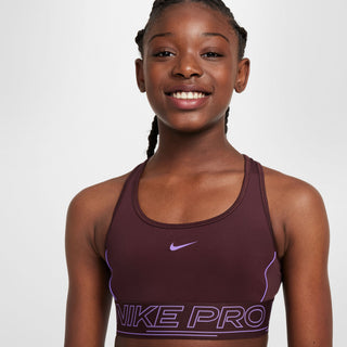 Nike Pro Swoosh Sports Bra | Burgundy Crush/Black Raspberry
