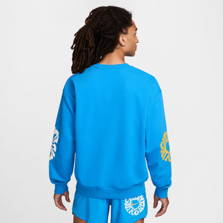Nike Mens Run Energy Dri-FIT Fleece | Light Photo Blue/University Gold