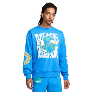 Nike Mens Run Energy Dri-FIT Fleece | Light Photo Blue/University Gold