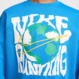 Nike Mens Run Energy Dri-FIT Fleece | Light Photo Blue/University Gold