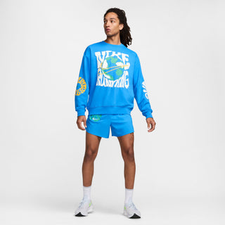 Nike Mens Run Energy Dri-FIT Fleece | Light Photo Blue/University Gold