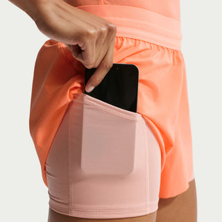 Nike Swift Womens Dri-FIT 2-in-1 Shorts | Orange Pulse
