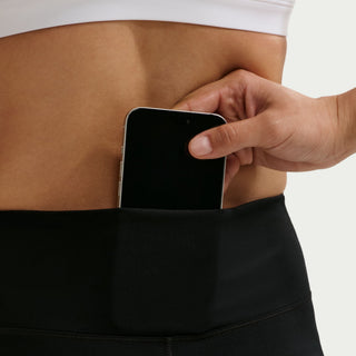Nike One Seamless Front High-Waisted Leggings | Black