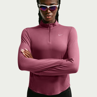 Nike Womens Swift Dri-FIT UV 1/4 Zip | Pink Smoke