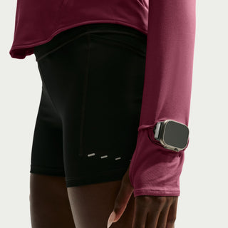 Nike Womens Swift Dri-FIT UV 1/4 Zip | Pink Smoke