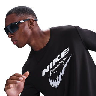 Nike Miler Dri-FIT UV Running Top | Black