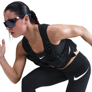 Nike Womens Tempo Swoosh Run 7/8 Leggings | Black/White