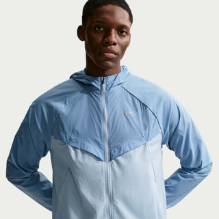 Nike Mens Repel UV Running Jacket | Work Blue/Armory Blue