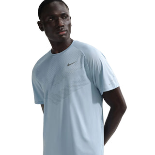 Nike Mens Stride Dri-FIT ADV Running Tee | Armory Blue/Reflective Silver