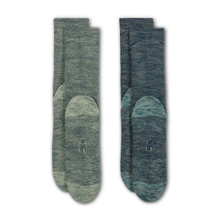 Nike Everyday Cushioned Crew Socks 2 Pack | Green/Navy