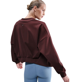 Nike Zenvy Dri-FIT Oversized Cardigan | Burgundy Crush