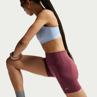 Nike Womens Tempo High Waisted 4" Tight Shorts | Pink Smoke