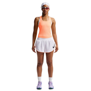 Nike Womens Tempo Cropped Mesh Tank Top | Orange Pulse