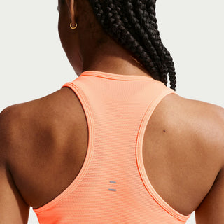 Nike Womens Tempo Cropped Mesh Tank Top | Orange Pulse