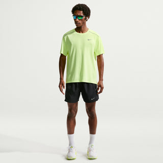 Nike Mens Miler Dri-FIT 2-in-1 5" Running Shorts | Black