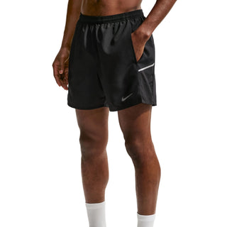 Nike Mens Miler Dri-FIT 2-in-1 5" Running Shorts | Black