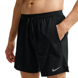 Nike Mens Stride Dri-FIT 7" Brief-Lined Running Shorts | Black