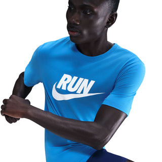 Nike Dri-FIT RUN Swoosh Tee | Hero Blue