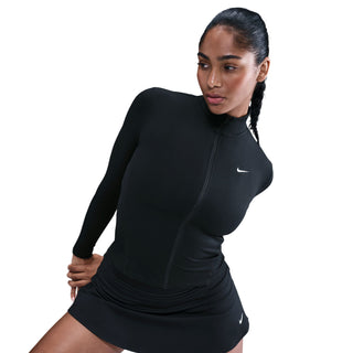 Nike One Fitted Dri-FIT Full Zip | Black