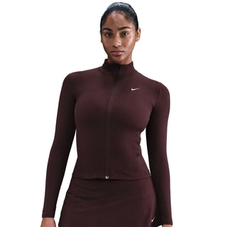 Nike One Fitted Dri-FIT Full Zip | Burgundy Crush