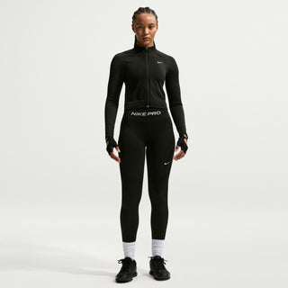 Nike Pro Womens Seamless Full Zip Midlayer | Black