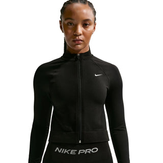 Nike Pro Womens Seamless Full Zip Midlayer | Black