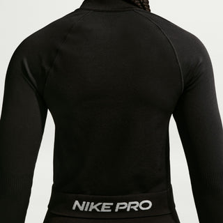 Nike Pro Womens Seamless Full Zip Midlayer | Black