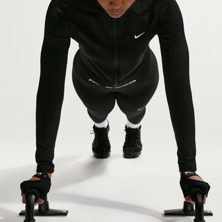 Nike Pro Womens Seamless Full Zip Midlayer | Black