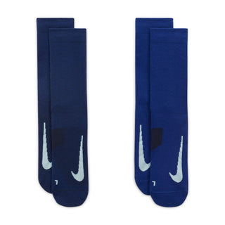 Nike Multiplier Crew Socks 2 Pack | Multi Blue