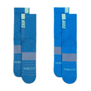 Nike Multiplier Crew Sock (2 Pair) | Blue