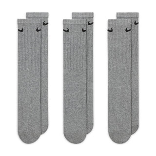 Nike Everyday Cushioned Crew Training Socks 3PK | Carbon Heather/Black