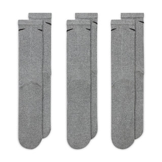 Nike Everyday Cushioned Crew Training Socks 3PK | Carbon Heather/Black