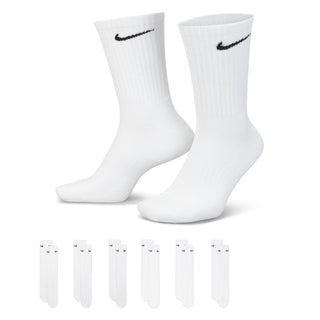 Nike Everyday Cushion Crew Sock 6 Pack | White